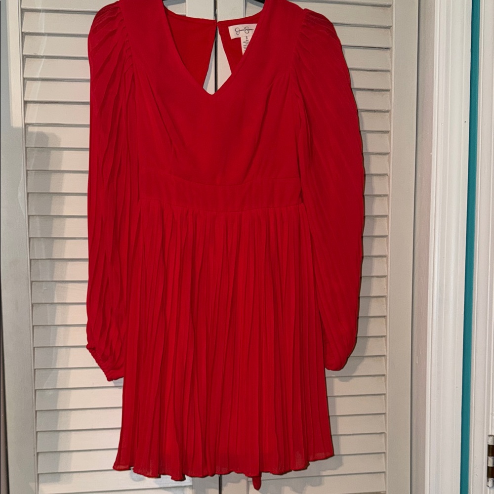 Jessica Simpson - Red Long Sleeve Dress